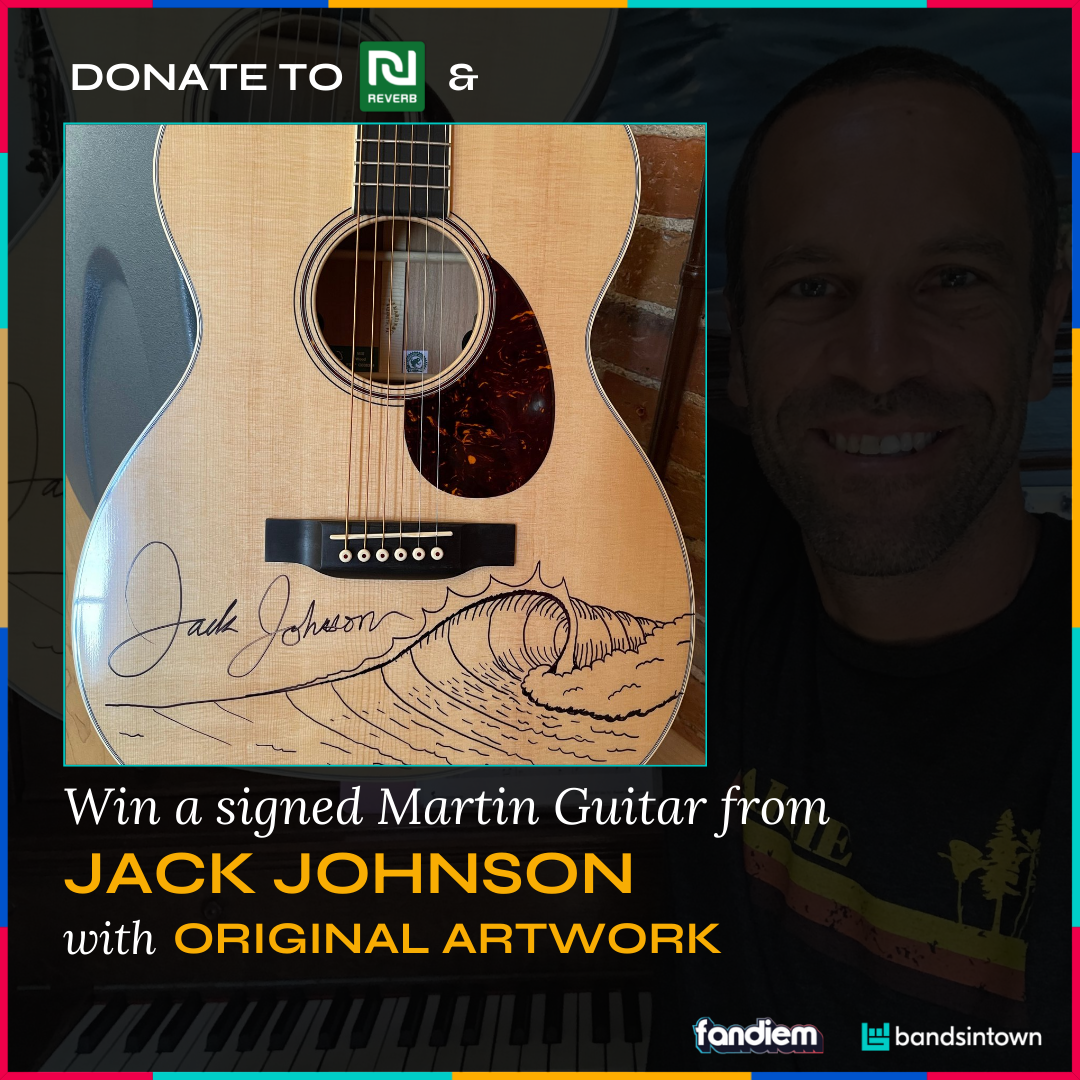 Win a Signed Martin Guitar From Jack Johnson with Original Artwork